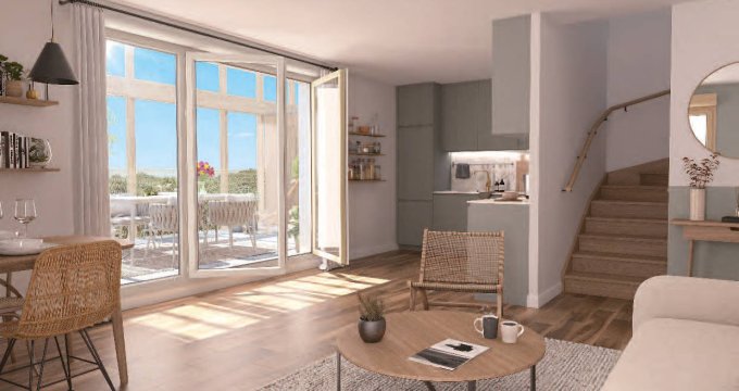 Achat / Vente appartement neuf Nantes quartier Doulon-Gohards entre ruisseaux et vergers (44000) - Réf. 9558