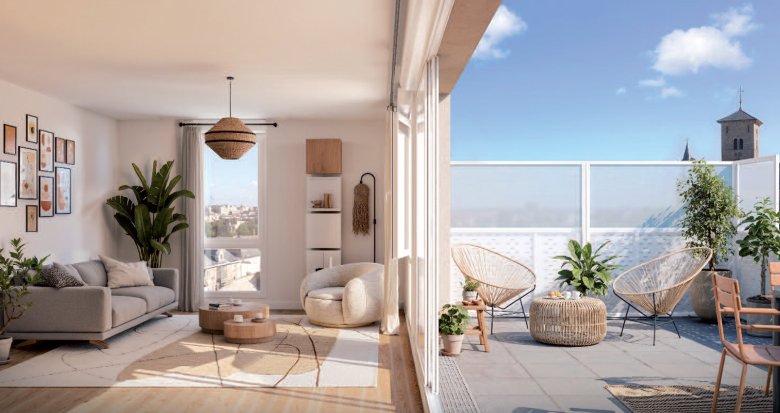 Achat / Vente appartement neuf Bouguenais cœur de bourg proche Parc du Champ Toury (44340) - Réf. 13304