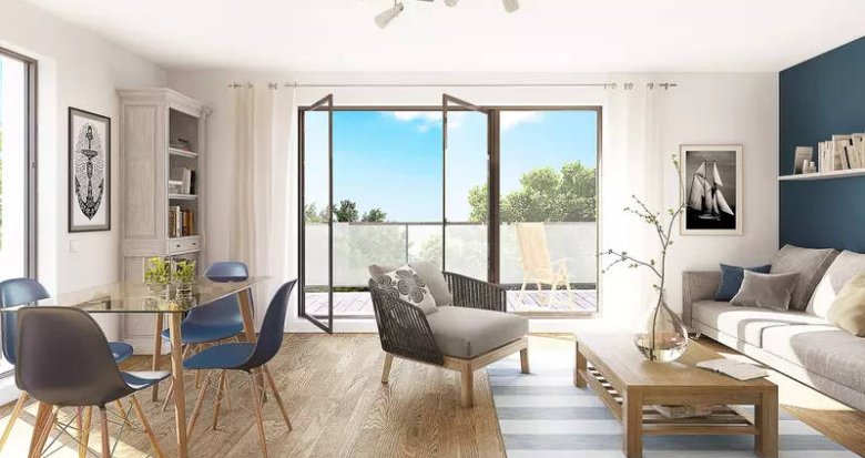 Achat / Vente appartement neuf Guérande à moins de 15 min en voiture des plages (44350) - Réf. 12281