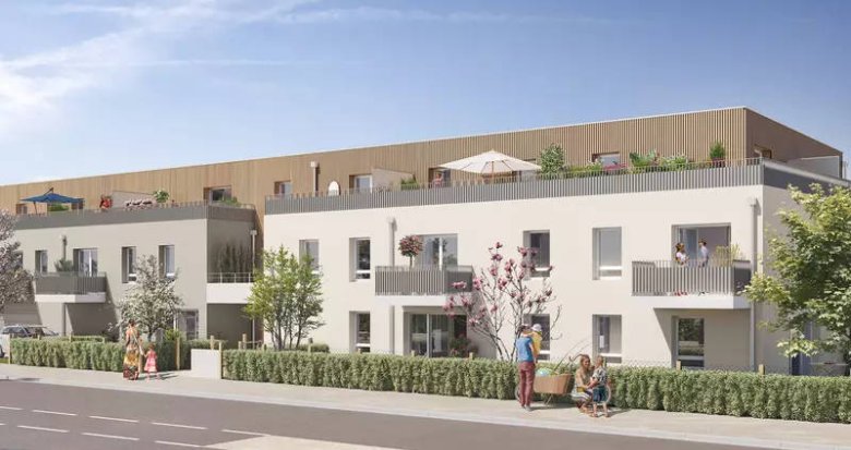 Achat / Vente appartement neuf Guérande à moins de 15 min en voiture des plages (44350) - Réf. 12281