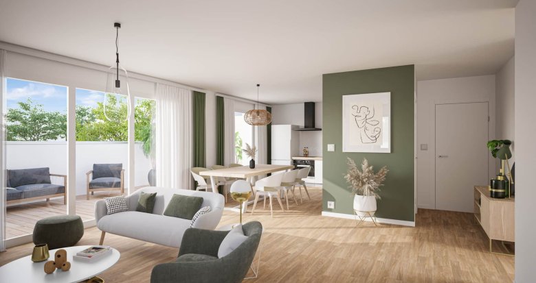 Achat / Vente appartement neuf La Chapelle-sur-Erdre en plein coeur d'un parc (44240) - Réf. 8272