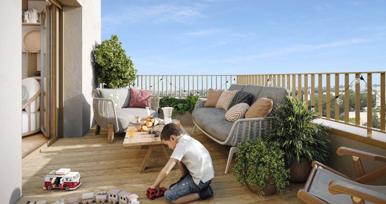 Achat / Vente appartement neuf Nantes quartier Bottière-Chénaie proche tramway (44000) - Réf. 12901