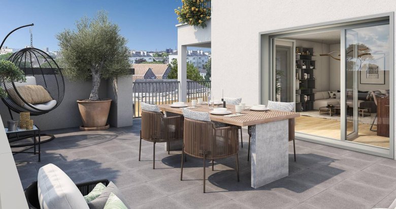 Achat / Vente appartement neuf Nantes quartier familial proche du centre-ville (44000) - Réf. 12185