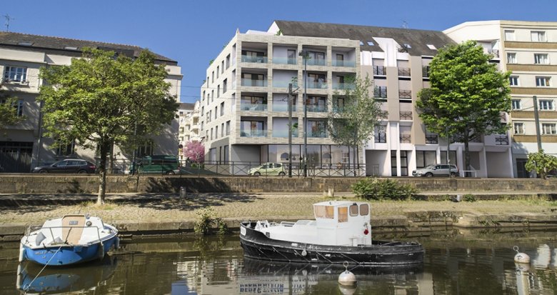 Achat / Vente appartement neuf Nantes quartier prisé avec vue sur l’île de Versailles (44000) - Réf. 9557