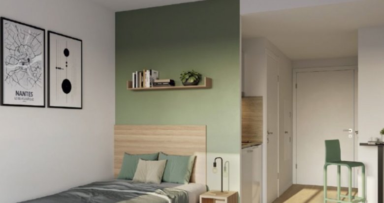 Achat / Vente appartement neuf Nantes résidence étudiante proche de la place de la République (44000) - Réf. 13401