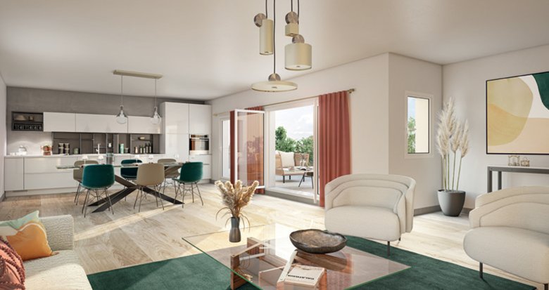 Achat / Vente appartement neuf Saint-Herblain à 15 min en voiture du centre de Nantes (44800) - Réf. 13100