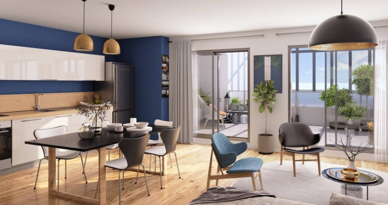 Achat / Vente appartement neuf Saint-Herblain proche de la Chézine (44800) - Réf. 6567