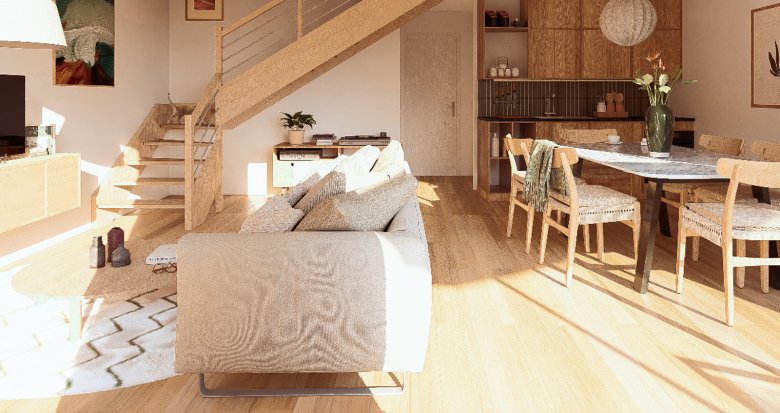 Achat / Vente appartement neuf Guémené-Penfao centre du village à 10 min de la gare de Beslé (44290) - Réf. 12867