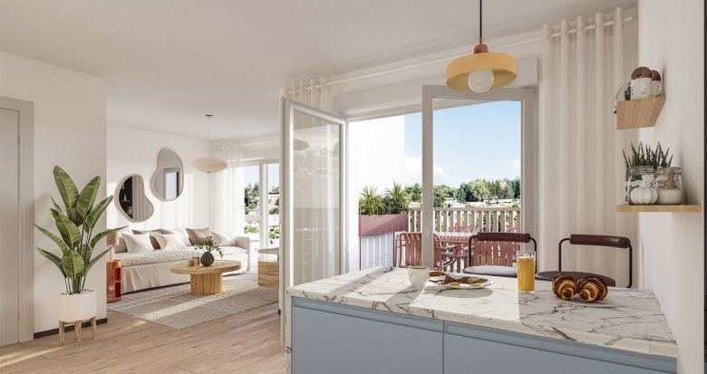 Achat / Vente appartement neuf Saint-Herblain à 15 minutes de Nantes en tramway (44800) - Réf. 13036