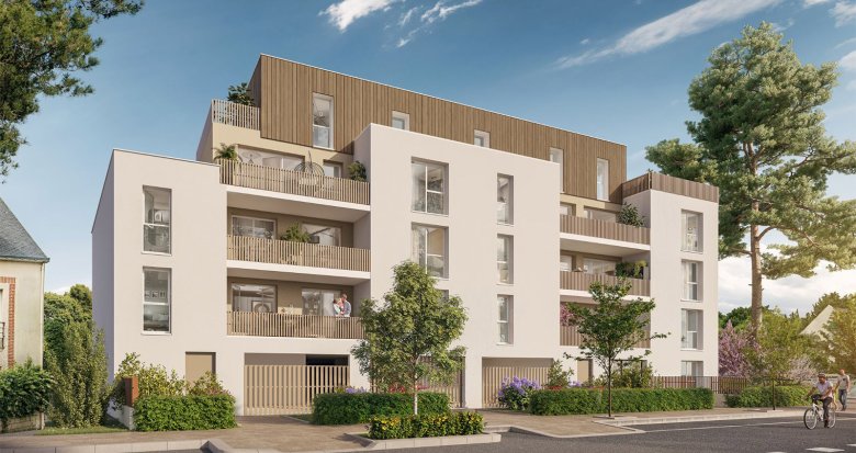 Achat / Vente appartement neuf Saint-Herblain à 15 minutes de Nantes en tramway (44800) - Réf. 13036
